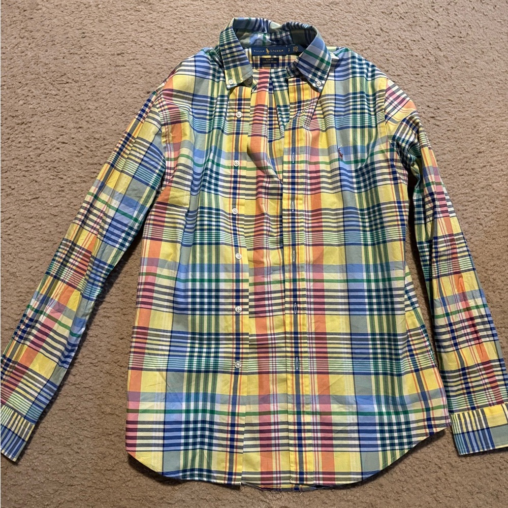 Polo by Ralph Lauren Multicolor Plaid Casual Button Down Shirt